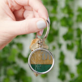 Ketsenschets met wilde bloemen en Planten Sleutelhanger (Hand)