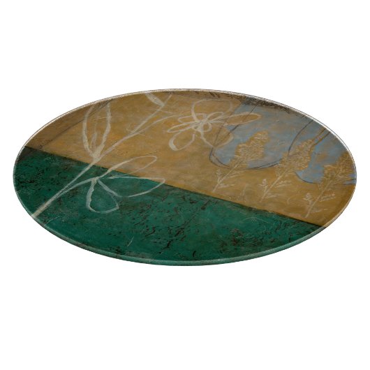 Ketsenschets met wilde bloemen en Planten Snijplank (Hoek)