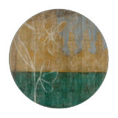 Ketsenschets met wilde bloemen en Planten Snijplank (Voorkant)