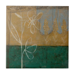 Ketsenschets met wilde bloemen en Planten Tegeltje