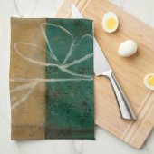 Ketsenschets met wilde bloemen en Planten Theedoek (Quarter Fold)