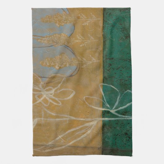 Ketsenschets met wilde bloemen en Planten Theedoek (Verticaal)