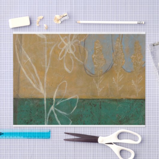 Ketsenschets met wilde bloemen en Planten Tissuepapier (Craft)