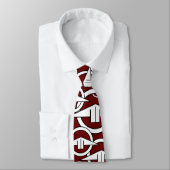 Kettering Dark Maroon Stropdas (Gebonden)