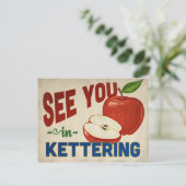 Kettering Ohio Apple - Vintage Travel Briefkaart (Staand voorkant)