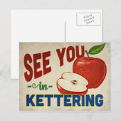 Kettering Ohio Apple - Vintage Travel Briefkaart (Voorkant / Achterkant)