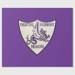 Kettering, Ohio Fighting Fairmont Dragons Logo Cadeaupapier