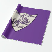 Kettering, Ohio Fighting Fairmont Dragons Logo Cadeaupapier (Uitgerold)