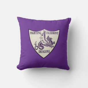 Kettering, Ohio Fighting Fairmont Dragons Logo Kussen