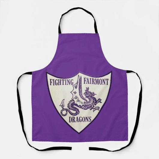 Kettering, Ohio Fighting Fairmont Dragons Logo Schort (Voorkant)