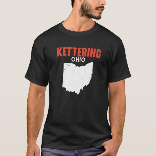 KETTERING Ohio USA State America Travel Ohioan T-shirt (Voorkant)