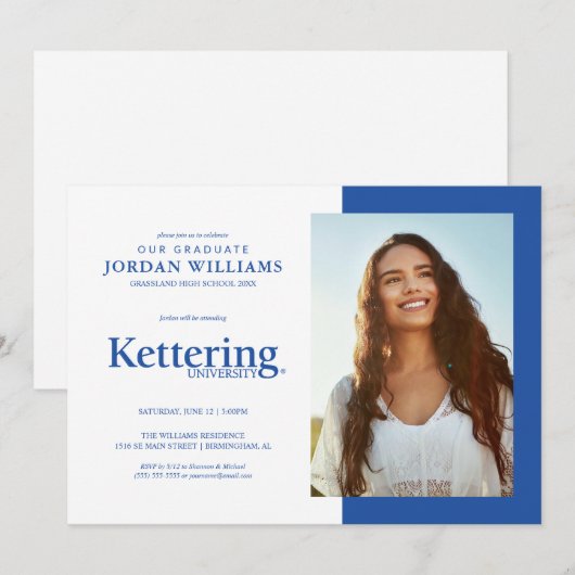 Kettering University Afstuderen Aankondiging (Voorkant / Achterkant)