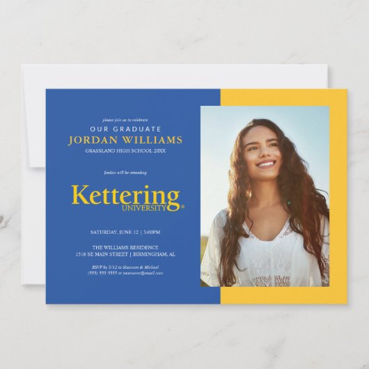 Kettering University Afstuderen Aankondiging (Voorkant)