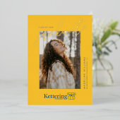 Kettering University Afstuderen Folie Uitnodiging (Staand Voorkant)