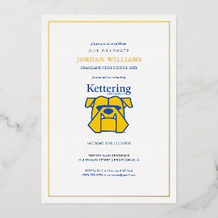 Kettering University Afstuderen Folie Uitnodiging