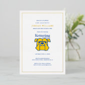 Kettering University Afstuderen Folie Uitnodiging (Staand Voorkant)
