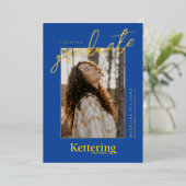 Kettering University Afstuderen Folie Uitnodiging (Staand Voorkant)