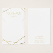 Ketting, armband goud geometrische display kaart (Voorkant /achterkant)