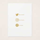 Ketting, armband met sociale pictogrammen visitekaartje (Achterkant)