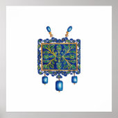 Ketting blauw poster (Voorkant)
