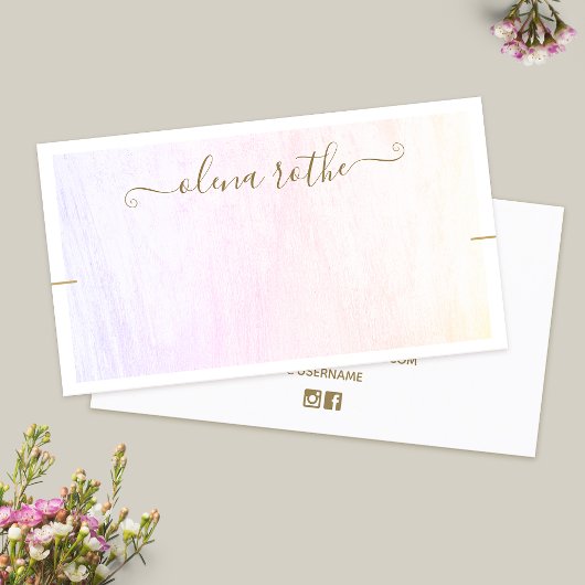 Ketting Bracelet Pastel Rainbow Wood display Contactkaartje