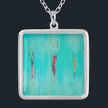 Ketting Charm Beachy Originele Kunst<br><div class="desc">Leuk ketting aan de kust met origineel strandschilderij op charme</div>