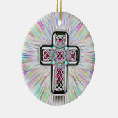 ketting "Cross and Mountain Retreat" of Keramisch Ornament (Rechts)