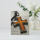 Ketting Cross Stilleven Briefkaart (Staand voorkant)