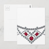ketting Diamond Ruby uit 1950 Briefkaart (Voorkant / Achterkant)