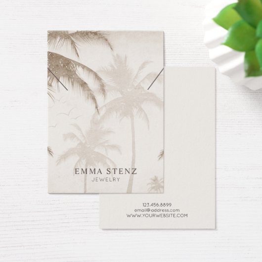 Ketting Display Kaart · Aardse palmbomen Vogels (Bureau)