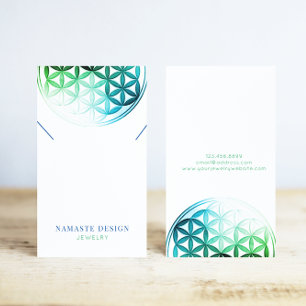 Ketting Display Kaart · Blume des Lebens Visitekaartje