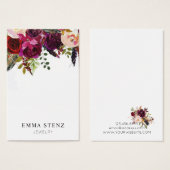 Ketting Display Kaart · Bold Boho Floral (Voorkant /achterkant)