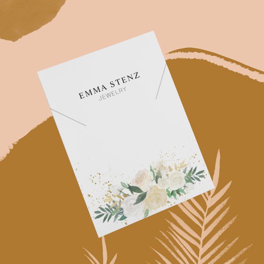 Ketting display Kaart · Elegante pastelbloem