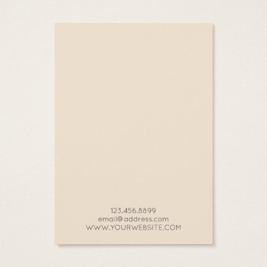 Ketting display Kaart · Elegante pastelbloem (Achterkant)