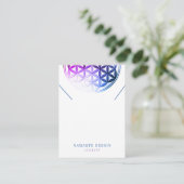 Ketting Display Kaart · Flower of Life/Mandala Visitekaartje (Staand voorkant)