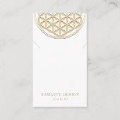 Ketting Display Kaart · Gold Blume des Lebens Visitekaartje (Voorkant)