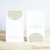 Ketting Display Kaart · Gold Blume des Lebens Visitekaartje