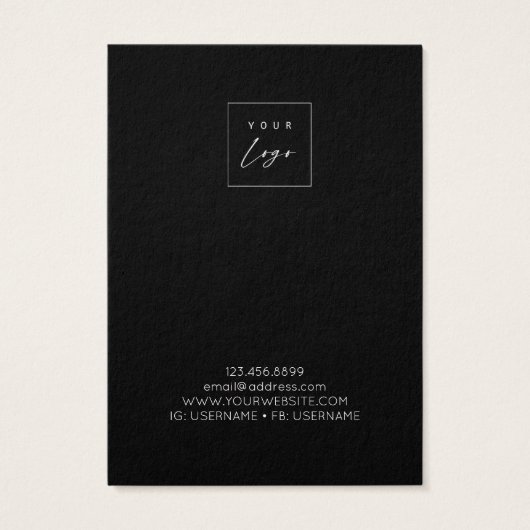 Ketting Display Kaart ・ Kleurrijke wilde Logo (Achterkant)