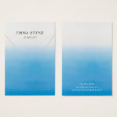 Ketting Display Kaart · Pastel blauw Ombre (Voorkant /achterkant)