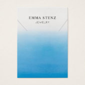 Ketting Display Kaart · Pastel blauw Ombre (Voorkant)