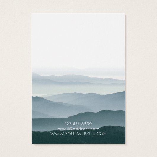 Ketting Display Kaart · Pastel Mountain Range (Achterkant)