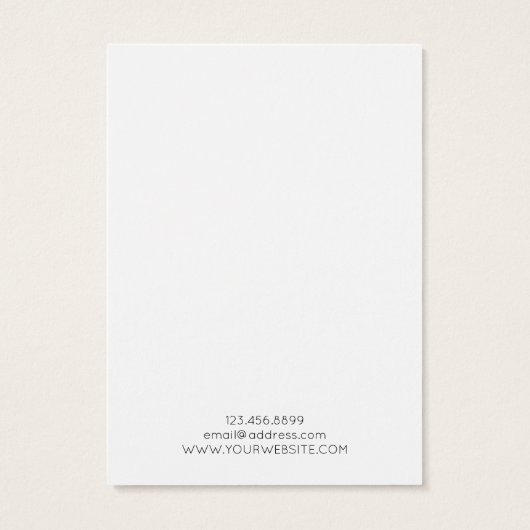 Ketting Display Kaart · Pastel palmboom (Achterkant)