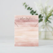 Ketting display kaart stoffige roze aardetinten (Staand voorkant)