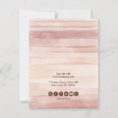 Ketting display kaart stoffige roze aardetinten (Achterkant)