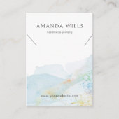 Ketting Display Kaart · Waterverf Natuur Visitekaartje (Voorkant)