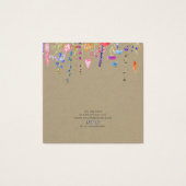 Ketting Display Kaart ・ Waterverf Wild Flowers (Achterkant)