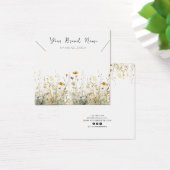 Ketting Display Kaart · Waterverf Wildflower (Bureau)