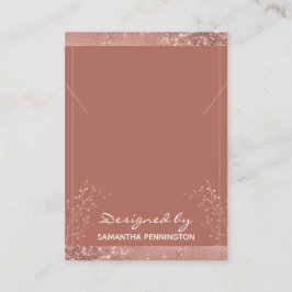 Ketting Display Roos Gold Floral Visitekaartje