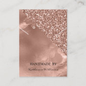 Ketting- en oorscherm Kaart | Roos Gold Visitekaartje (Voorkant)