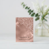 Ketting- en oorscherm Kaart | Roos Gold Visitekaartje (Staand voorkant)